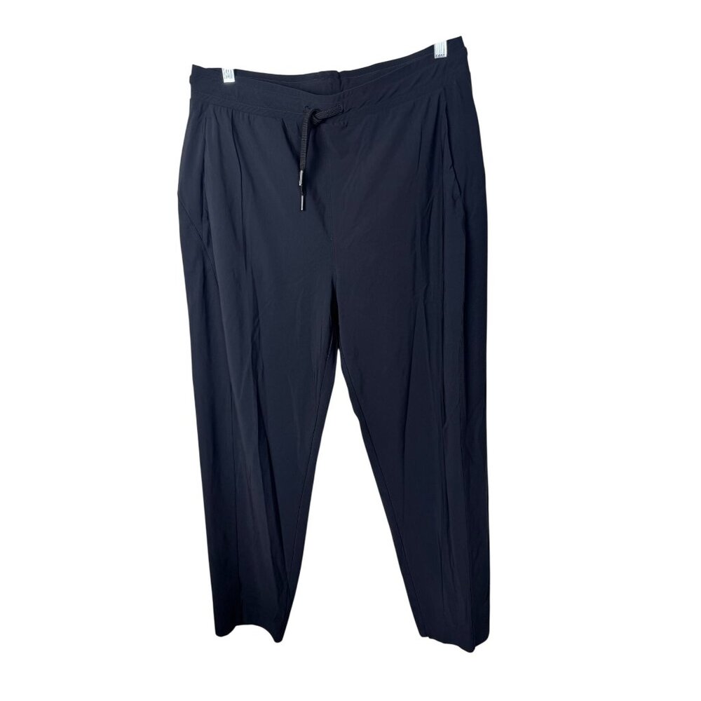 Sweaty Betty Womens Black Jogger Pants Size 14 Drawstring Athleisure Stretch